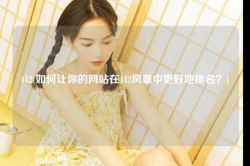 412(如何让你的网站在412风暴中更好地排名？)
