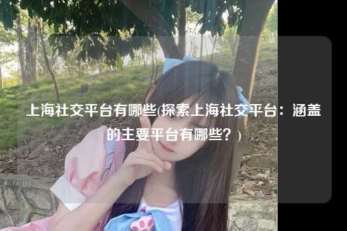 上海社交平台有哪些(探索上海社交平台：涵盖的主要平台有哪些？)