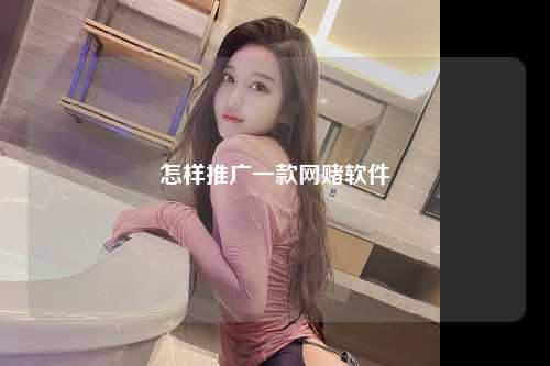 怎样推广一款网赌软件
